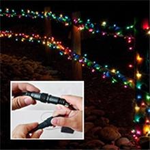 66ft Christmas string lights with 200 multicolor