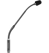 DJ Mic 17 Inch Flexible Gooseneck Microphone, Professional XLR Wired Dynamic Bob Barker Microphon...