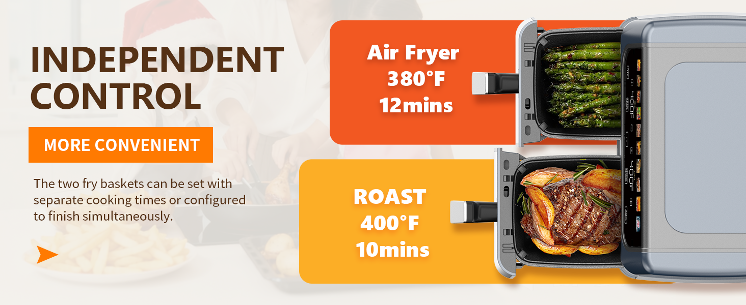 KMFurnila Dual Zone Air Fryer