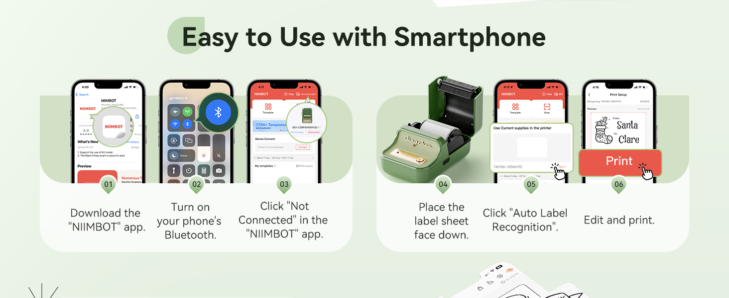 b21 pro label maker easy to use with smartphone