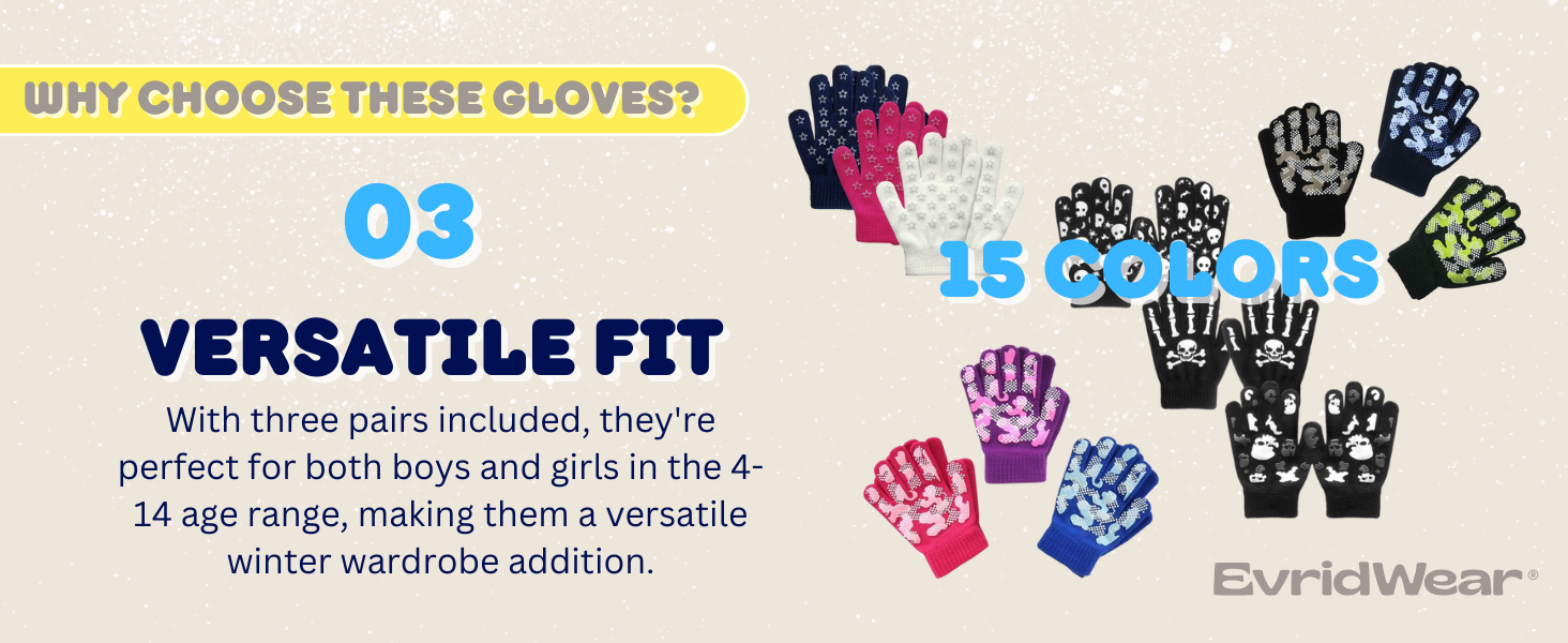 winter warm knit gloves