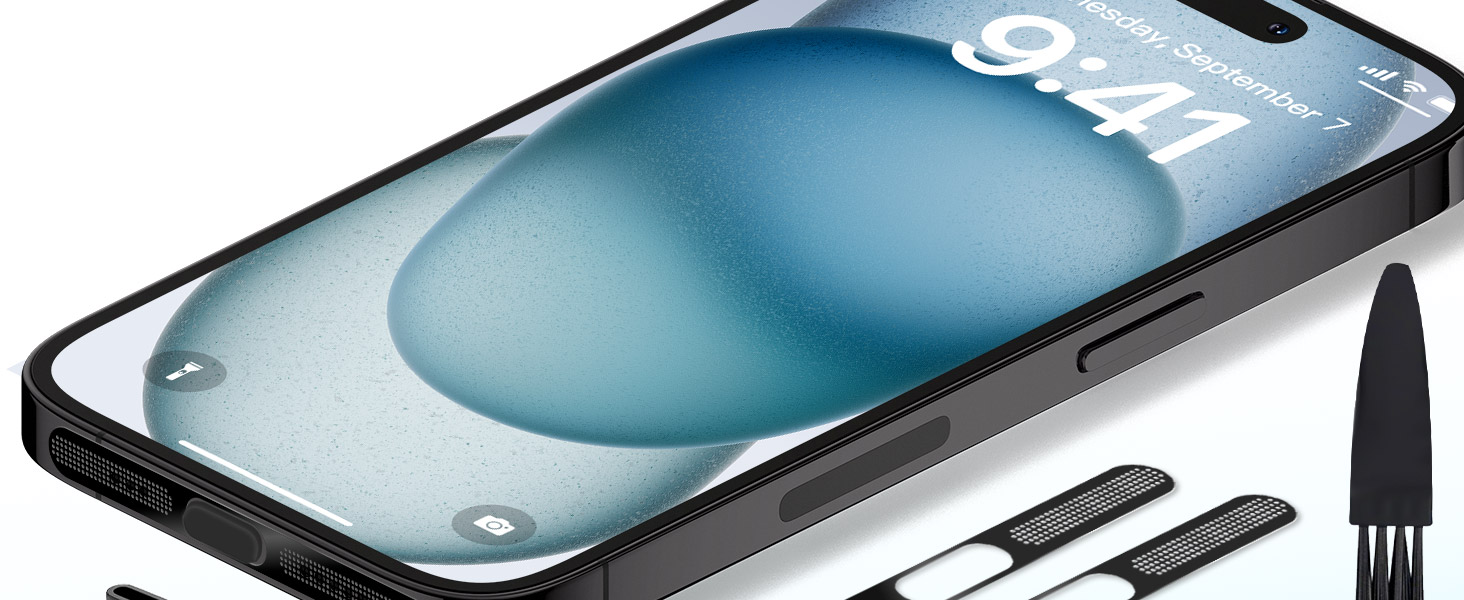 VIWIEU USB-C Dust Plugs with Speaker Cover and Cleaning Brush