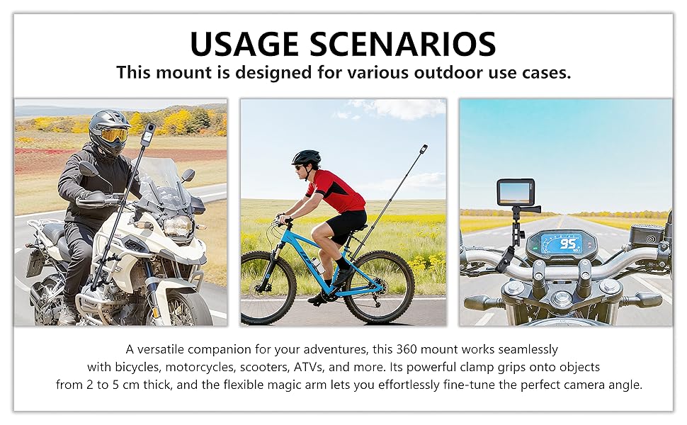 motorcycle camera mount