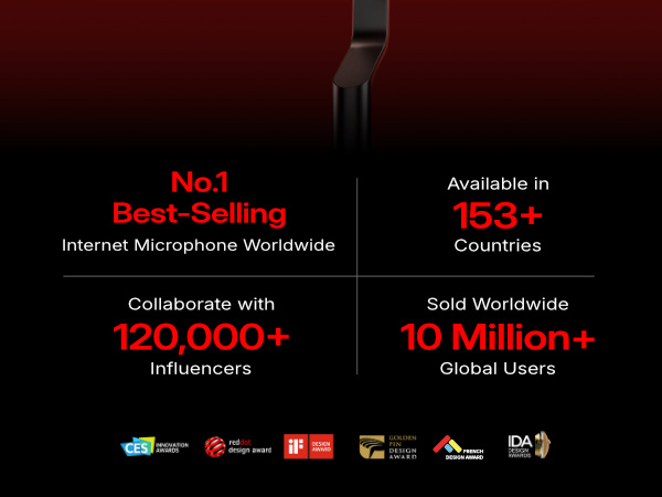 MAONO PD100W Wireless Microphone for PC,USB Gaming Mic with One-Click Noise Reduction