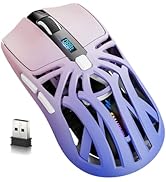 Wireless Gaming Mouse, 10000 DPI, Tri-Mode 2.4GHz/Bluetooth/Wired Mouse, 6 Buttons, Digital Displ...