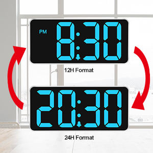 big number alarm clock