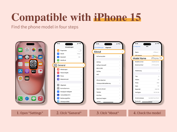 GVIEWIN Case Compatible with iPhone 15