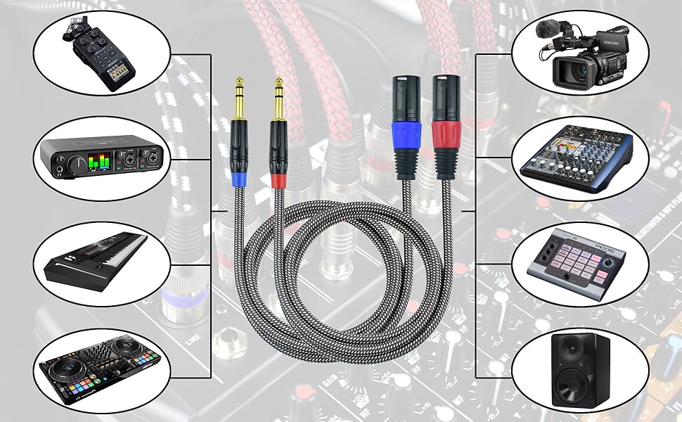 1/4 TRS XLR Male Cable