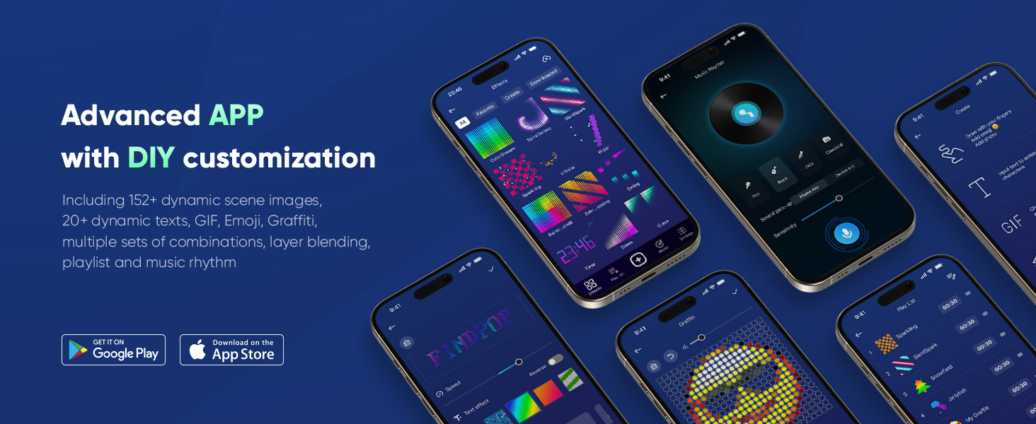 smart led curtain lights with APP controlled