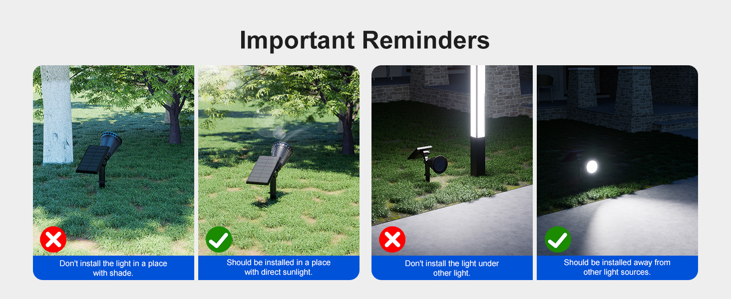 solar uplighting outdoor