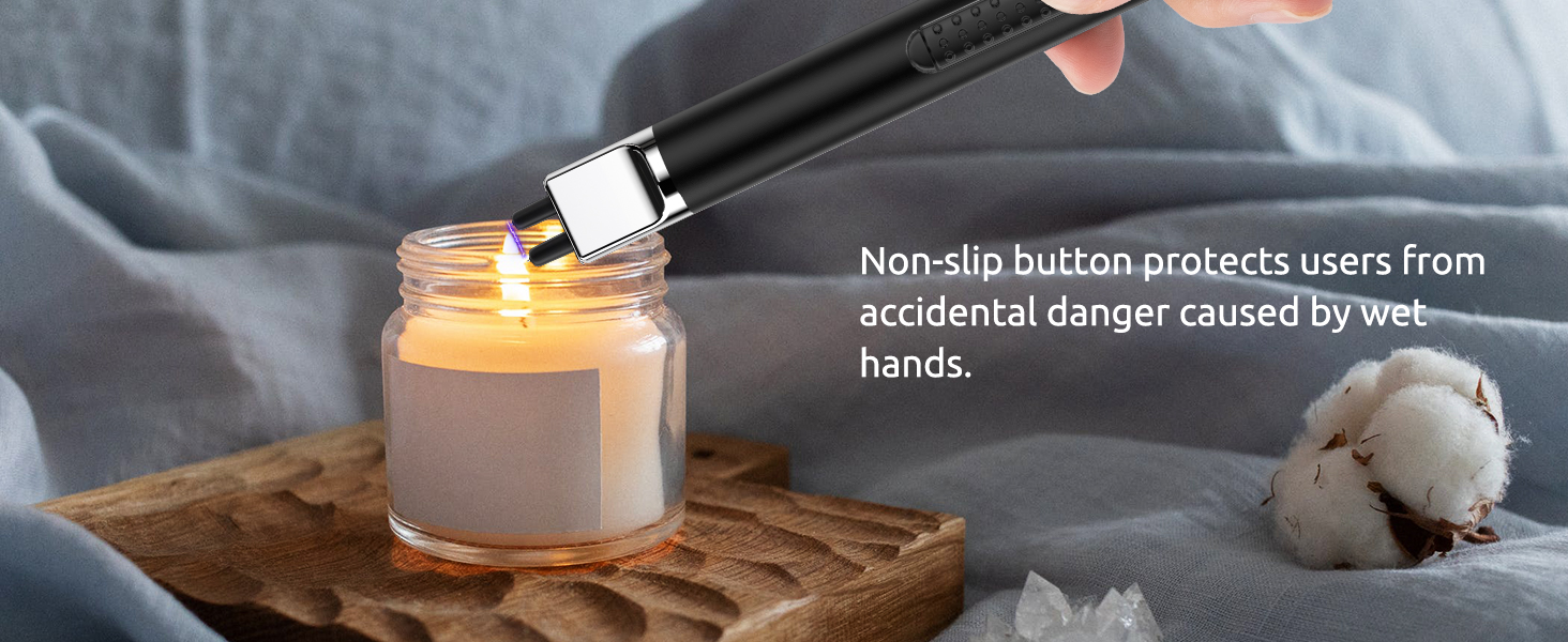 REIDEA Electronic Candle Lighter safety protection-b BLACK