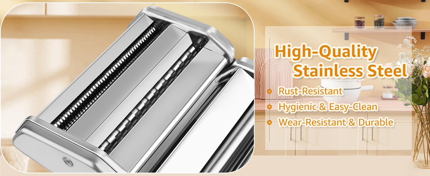 stainless steel pasta machine