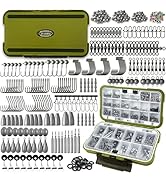 Vipfish Fishing Accessories Kit, 264/423PCS Fishing TerminalTackle Box with Hooks, Weights, Sinke...