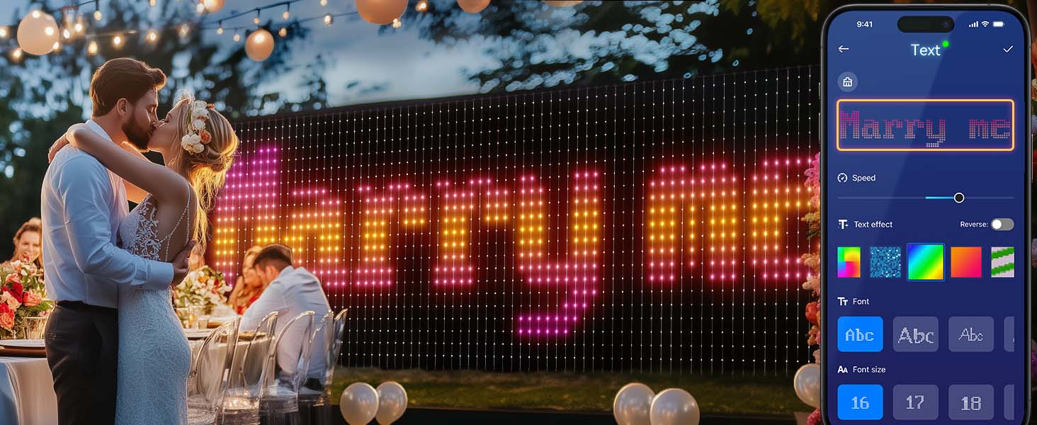 Smart LED Curtain Lights OUTDOOR