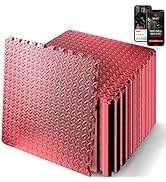 Thick Puzzle Exercise Mat, 50 Pcs EVA Foam Interlocking Tiles Protective Flooring for Gym Equipme...