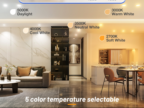 5CCT 2700K/3000K/3500K/4000K/5000K