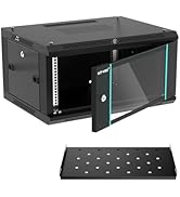 MT-VIKI 6U Wall Mount Server Cabinet Network Rack Vented Enclosure, 0.8mm Thick, 17.7'' Deep (450...