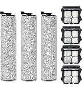 Soft Roller Brushes &amp; HEPA Filters Compatible with Tineco iFloor 3/ Floor One S3 Cordless Wet Dry...