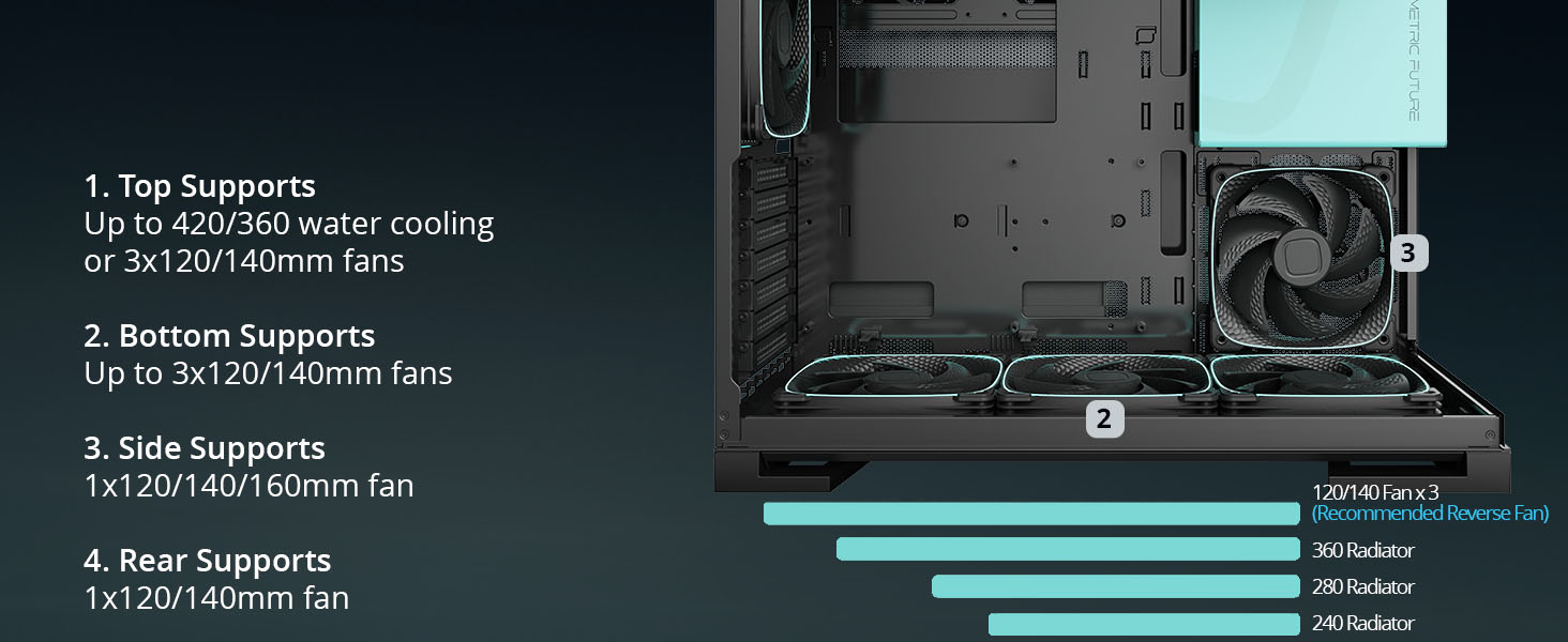 gaming pc tower case