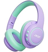 acer Kids Bluetooth Headphones, Over Ear Headphone for Kids with Mic, 75H Playtime, 85dBA Safe Vo...