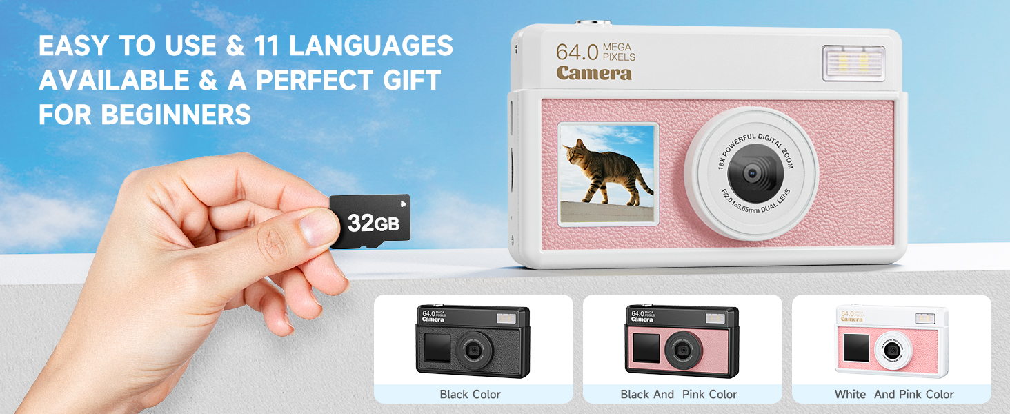 4k digital camera for photography mini digital camera point and shoot digital cameras for kids