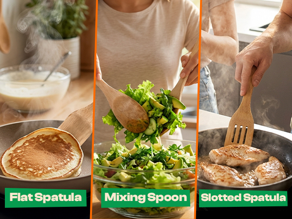 Riveira Bamboo Cooking Spoons 6-Piece