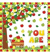 gisgfim Classroom Tree Bulletin Board Decorations Motivational Apples Bulletin Board Cutouts You ...