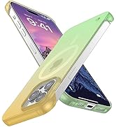 GRECAZO Magnetic Slim Borderless Frosted Transparent Gradient Fit for iPhone 14 Pro Phone Case 6....