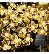 Brightown 60 LED Solar String Lights Flower Outdoor Waterproof Fairy Lights for Garden Yard Fence...