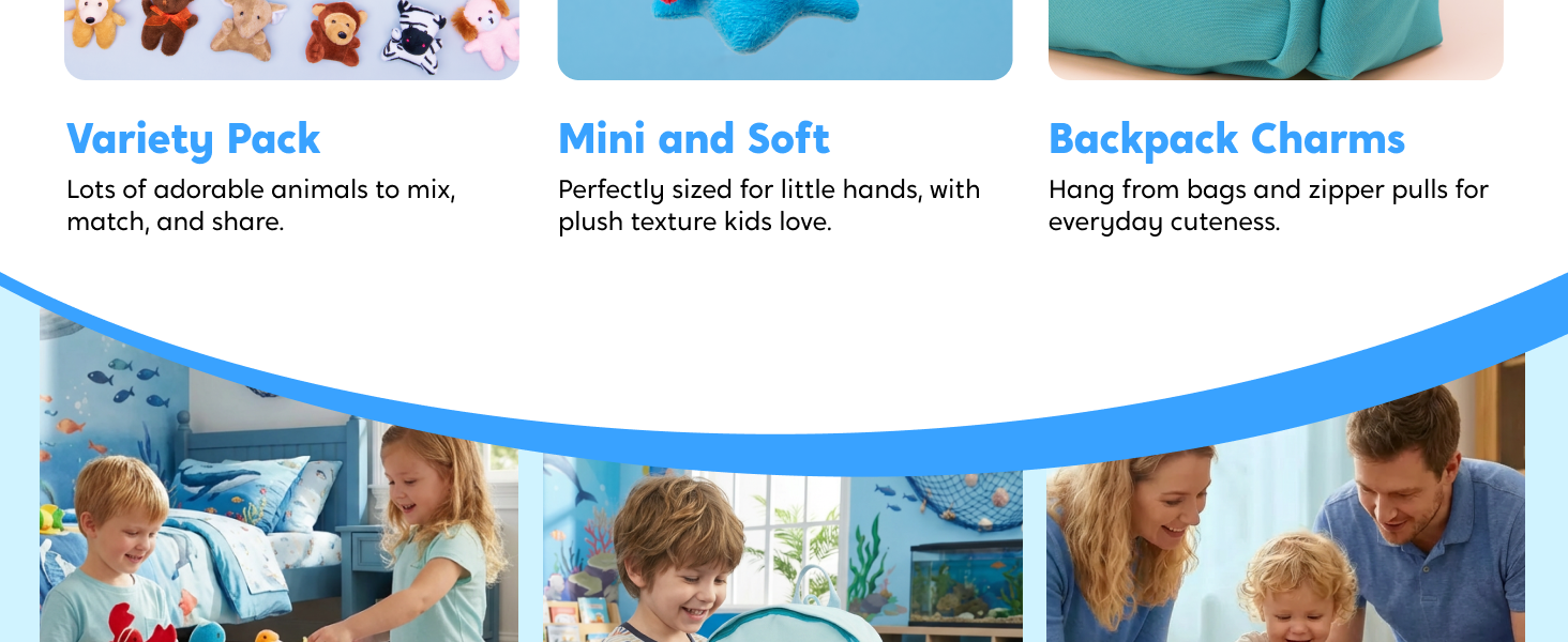 Mini Animal Plush Toy Assortment