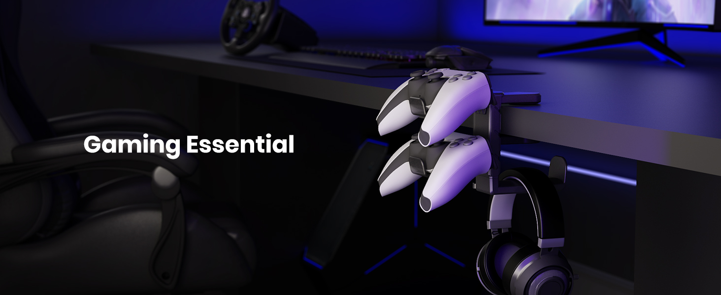 PC Gaming Headphone &amp;amp; Controller Holder