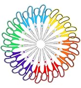 Scissors, Hnncugty 8" Scissors All Purpose Bulk Set of 18-Pack, Sharp Shears for Office Home Craf...