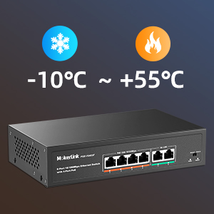 10-Port Fast Ethernet PoE Switch