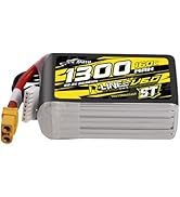 TATTU R-Line Version 6.0 6S Lipo Battery 22.2V 160C 1300mAh Lipo Battery Pack with XT60 Plug for ...