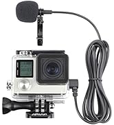 gopro hero 4 side open skeleton housing case with microphone