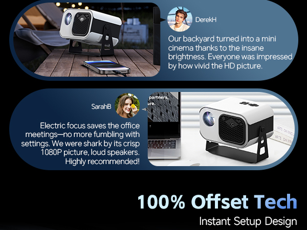 4K Projector with wifi and bluetooth