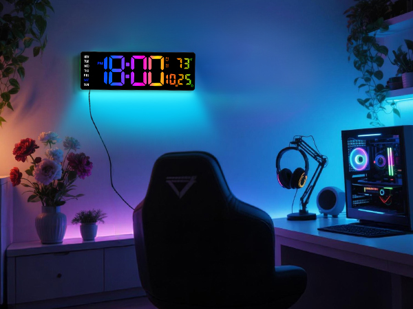 digital wall clock battery