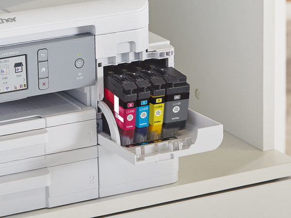 LC406 ink cartridges in Brother INKvestment Tank printer