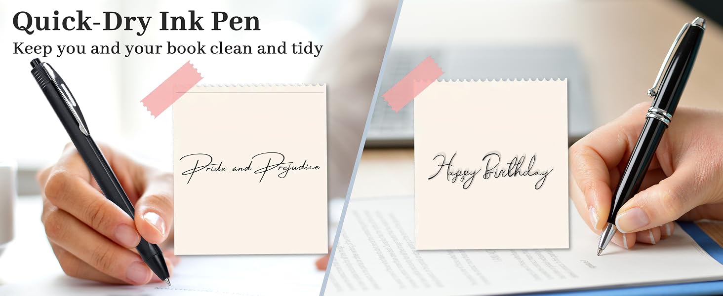 100 packs black Retractable ballpoint pen 1.0 mm black ink pen Smooth Writing No-Smear