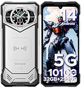 DOOGEE S200 Rugged Smartphone 5G Unlocked, 256GB+32GB Rugged Phone with 1.32" Rear Screen, 10100m...
