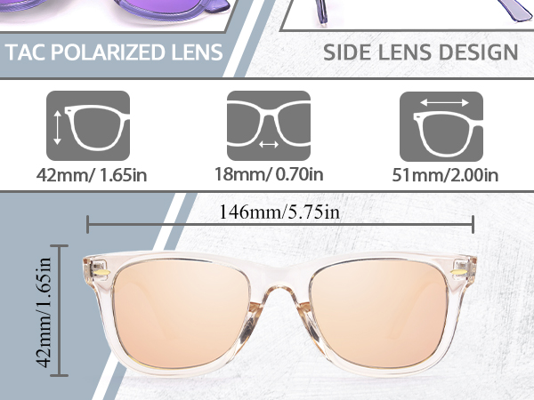 polarized sunglasses for women trendy uv400 protection sun glasses mirrored lens