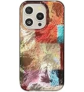 Reezaddin Aesthetic Colorful Checkered Glitter Phone Case for iPhone 16 6.1(in),Retro Trendy Shin...