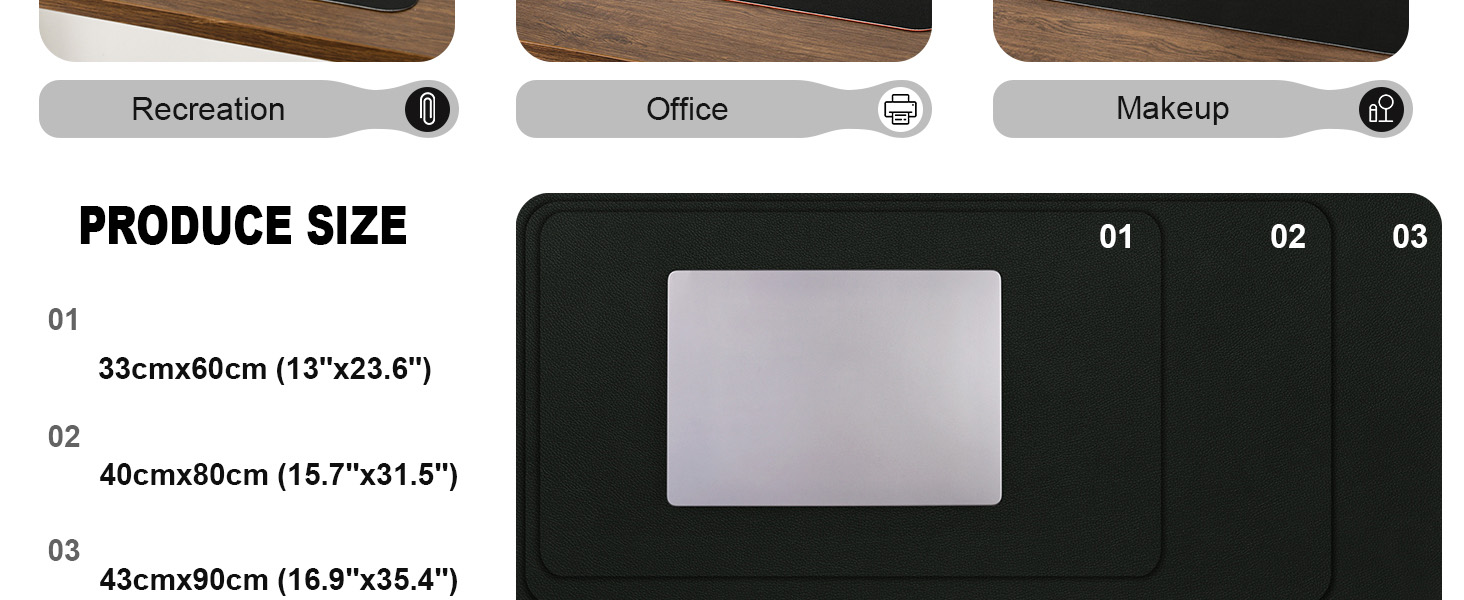 Dual Sided Desk Pad desk pad desk pad mat desk pad for keyboard and mouse leather desk pad