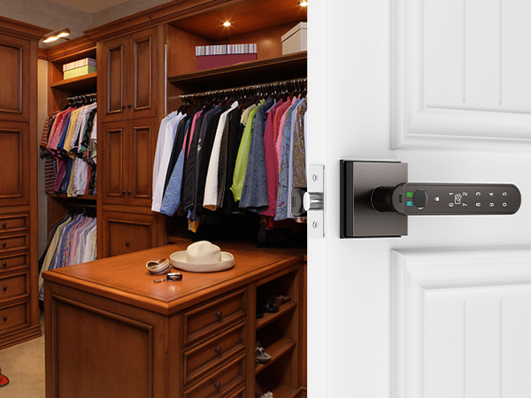 Closet Door Lock grey