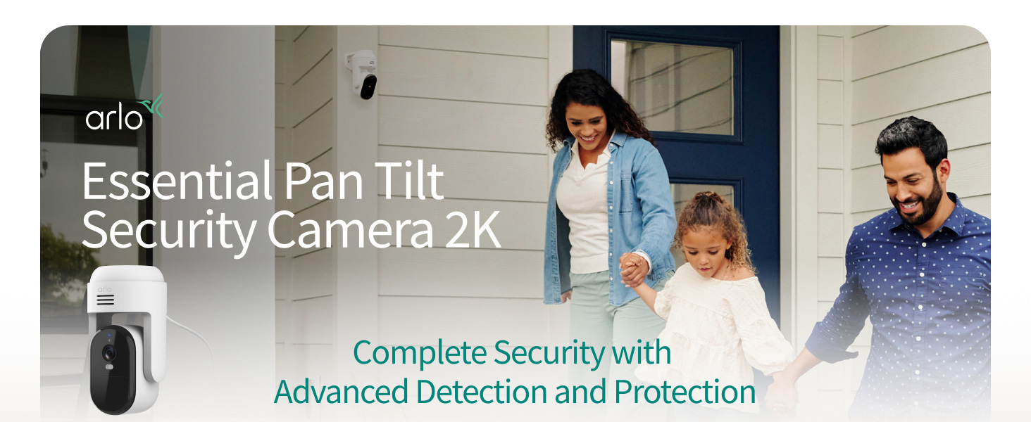Arlo Essential Pan Tilt Security Camera 2K
