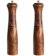Wooden Salt and Pepper Grinder Set,Manual Salt and Pepper Mill,Acacia wood Salt Grinder Refillabl...