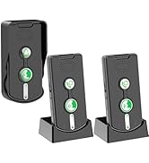 2 Way Wireless Doorbell Intercom Indoor Outdoor, Long Range Door Intercoms System for Home with W...