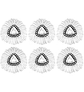6 Pack EasyWring Spin Mop Refill - Spin Mop Replacement Head Compatible with O-Ceda, Microfiber S...