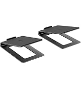 PEGZONE Desk Speaker Stands for Most Bookshelf Speakers, 22 lbs Capacity, Speaker Riser with Anti...