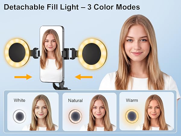 iphone tripod with light